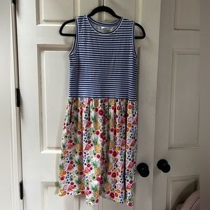 Little Skye Fruit Print Sundress Girls Size 14